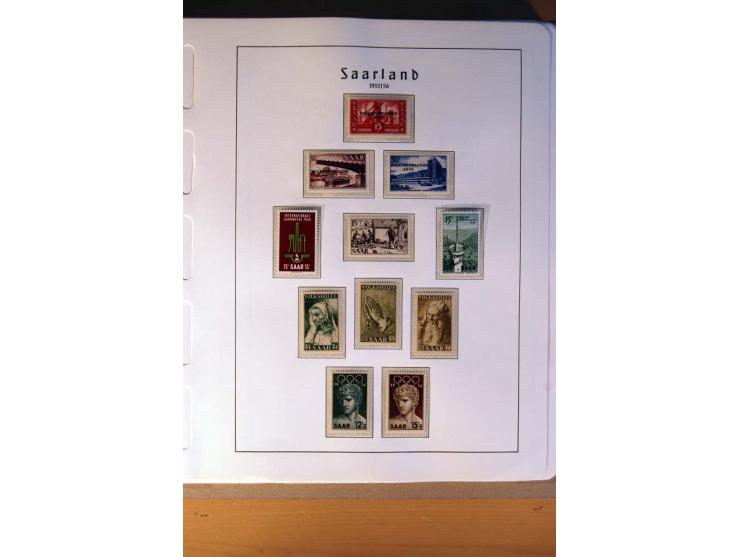 1914/58, ungebrauchte, postfrische und gestempelte Sammlung Abstimmungsgebiete, Danzig, Memel und Saar sowie Besetzung  WK I.