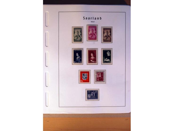 1914/58, ungebrauchte, postfrische und gestempelte Sammlung Abstimmungsgebiete, Danzig, Memel und Saar sowie Besetzung  WK I.