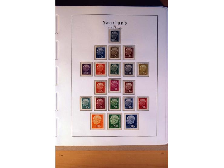 1914/58, ungebrauchte, postfrische und gestempelte Sammlung Abstimmungsgebiete, Danzig, Memel und Saar sowie Besetzung  WK I.