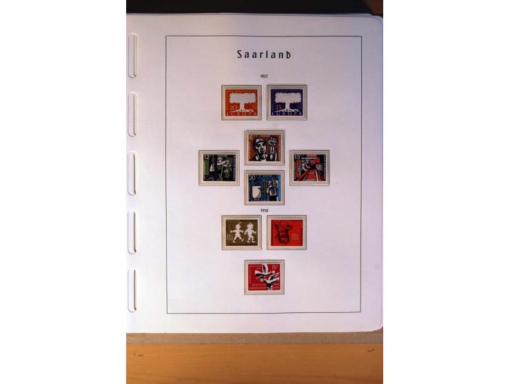 1914/58, ungebrauchte, postfrische und gestempelte Sammlung Abstimmungsgebiete, Danzig, Memel und Saar sowie Besetzung  WK I.