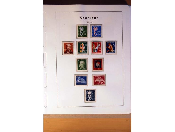 1914/58, ungebrauchte, postfrische und gestempelte Sammlung Abstimmungsgebiete, Danzig, Memel und Saar sowie Besetzung  WK I.