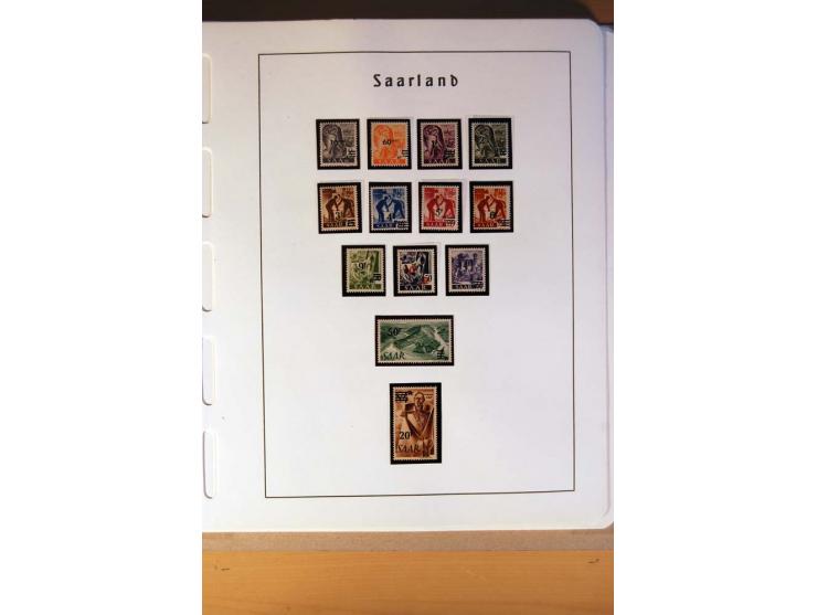 1914/58, ungebrauchte, postfrische und gestempelte Sammlung Abstimmungsgebiete, Danzig, Memel und Saar sowie Besetzung  WK I.