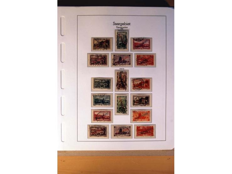 1914/58, ungebrauchte, postfrische und gestempelte Sammlung Abstimmungsgebiete, Danzig, Memel und Saar sowie Besetzung  WK I.