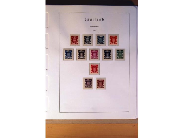 1914/58, ungebrauchte, postfrische und gestempelte Sammlung Abstimmungsgebiete, Danzig, Memel und Saar sowie Besetzung  WK I.