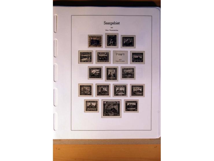 1914/58, ungebrauchte, postfrische und gestempelte Sammlung Abstimmungsgebiete, Danzig, Memel und Saar sowie Besetzung  WK I.