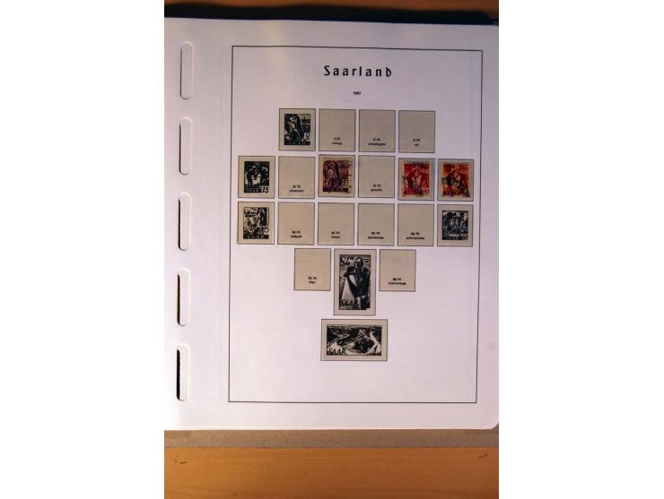 1914/58, ungebrauchte, postfrische und gestempelte Sammlung Abstimmungsgebiete, Danzig, Memel und Saar sowie Besetzung  WK I.