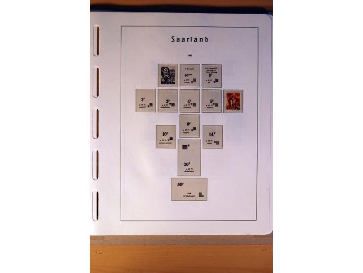 1914/58, ungebrauchte, postfrische und gestempelte Sammlung Abstimmungsgebiete, Danzig, Memel und Saar sowie Besetzung  WK I.