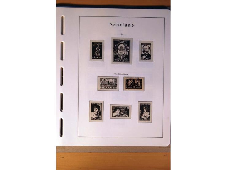1914/58, ungebrauchte, postfrische und gestempelte Sammlung Abstimmungsgebiete, Danzig, Memel und Saar sowie Besetzung  WK I.