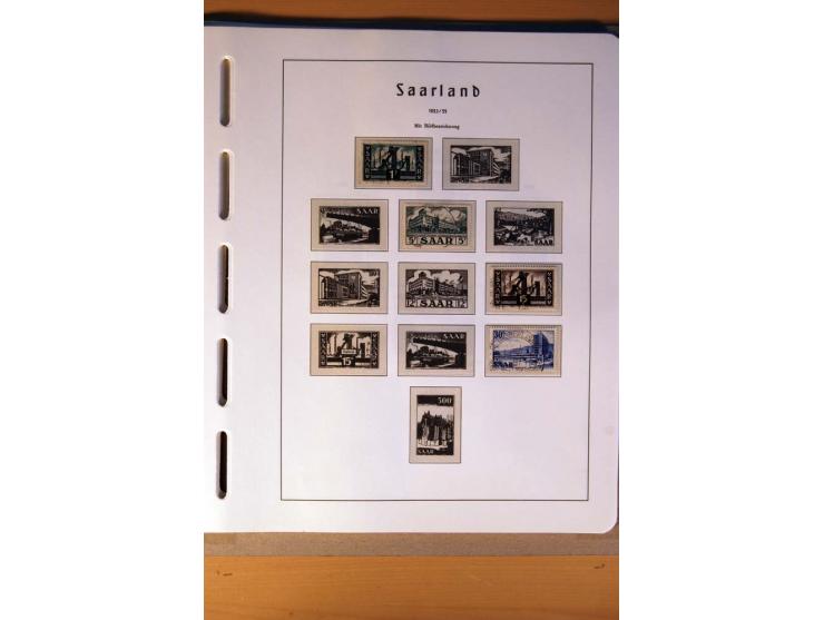 1914/58, ungebrauchte, postfrische und gestempelte Sammlung Abstimmungsgebiete, Danzig, Memel und Saar sowie Besetzung  WK I.