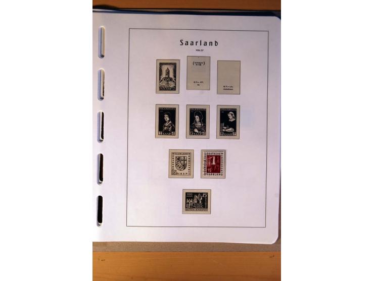 1914/58, ungebrauchte, postfrische und gestempelte Sammlung Abstimmungsgebiete, Danzig, Memel und Saar sowie Besetzung  WK I.