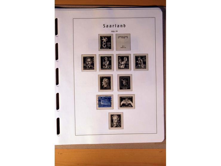 1914/58, ungebrauchte, postfrische und gestempelte Sammlung Abstimmungsgebiete, Danzig, Memel und Saar sowie Besetzung  WK I.