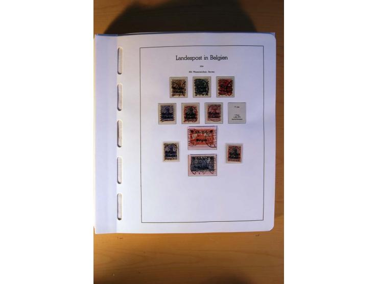 1914/58, ungebrauchte, postfrische und gestempelte Sammlung Abstimmungsgebiete, Danzig, Memel und Saar sowie Besetzung  WK I.
