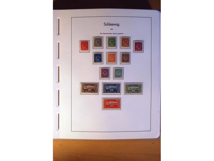 1914/58, ungebrauchte, postfrische und gestempelte Sammlung Abstimmungsgebiete, Danzig, Memel und Saar sowie Besetzung  WK I.