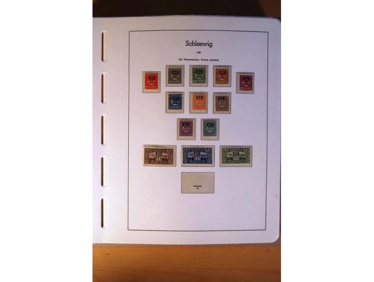 1914/58, ungebrauchte, postfrische und gestempelte Sammlung Abstimmungsgebiete, Danzig, Memel und Saar sowie Besetzung  WK I.