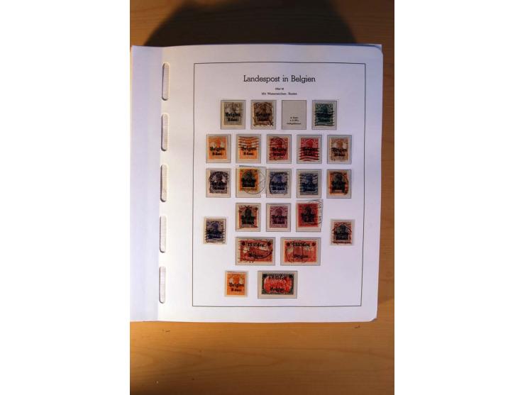 1914/58, ungebrauchte, postfrische und gestempelte Sammlung Abstimmungsgebiete, Danzig, Memel und Saar sowie Besetzung  WK I.