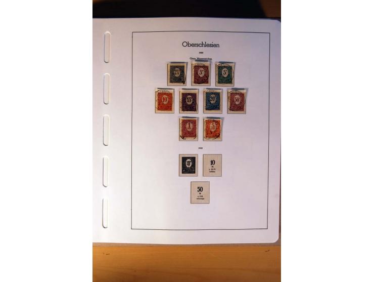 1914/58, ungebrauchte, postfrische und gestempelte Sammlung Abstimmungsgebiete, Danzig, Memel und Saar sowie Besetzung  WK I.