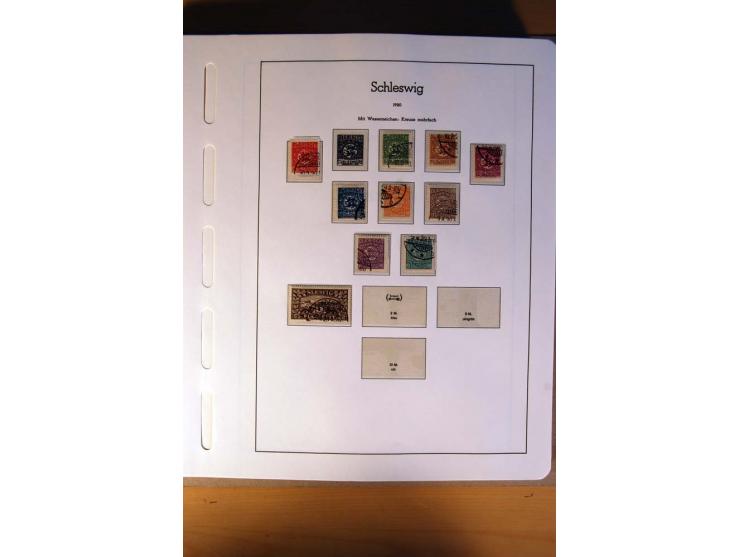 1914/58, ungebrauchte, postfrische und gestempelte Sammlung Abstimmungsgebiete, Danzig, Memel und Saar sowie Besetzung  WK I.