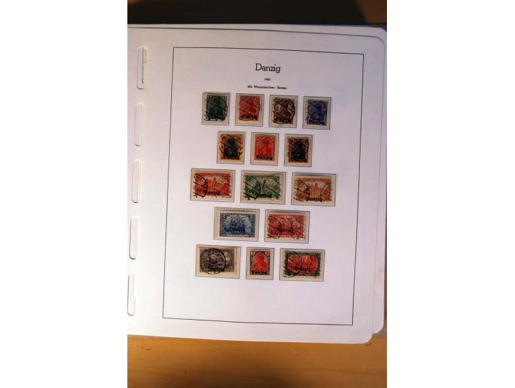 1914/58, ungebrauchte, postfrische und gestempelte Sammlung Abstimmungsgebiete, Danzig, Memel und Saar sowie Besetzung  WK I.