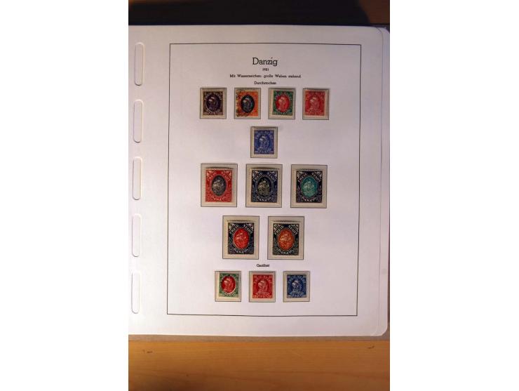 1914/58, ungebrauchte, postfrische und gestempelte Sammlung Abstimmungsgebiete, Danzig, Memel und Saar sowie Besetzung  WK I.