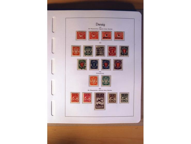1914/58, ungebrauchte, postfrische und gestempelte Sammlung Abstimmungsgebiete, Danzig, Memel und Saar sowie Besetzung  WK I.