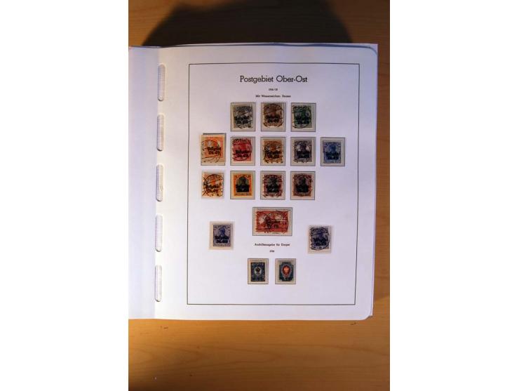 1914/58, ungebrauchte, postfrische und gestempelte Sammlung Abstimmungsgebiete, Danzig, Memel und Saar sowie Besetzung  WK I.