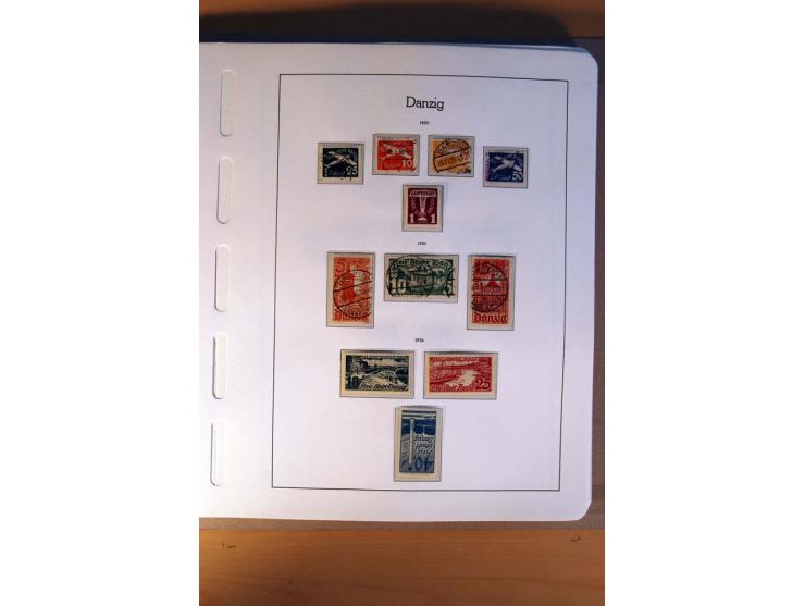 1914/58, ungebrauchte, postfrische und gestempelte Sammlung Abstimmungsgebiete, Danzig, Memel und Saar sowie Besetzung  WK I.