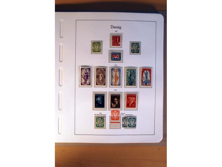 1914/58, ungebrauchte, postfrische und gestempelte Sammlung Abstimmungsgebiete, Danzig, Memel und Saar sowie Besetzung  WK I.