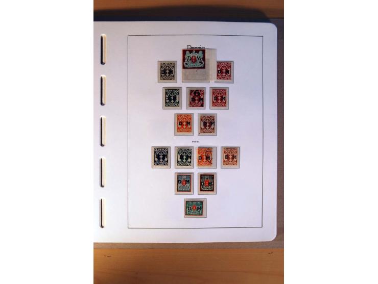1914/58, ungebrauchte, postfrische und gestempelte Sammlung Abstimmungsgebiete, Danzig, Memel und Saar sowie Besetzung  WK I.