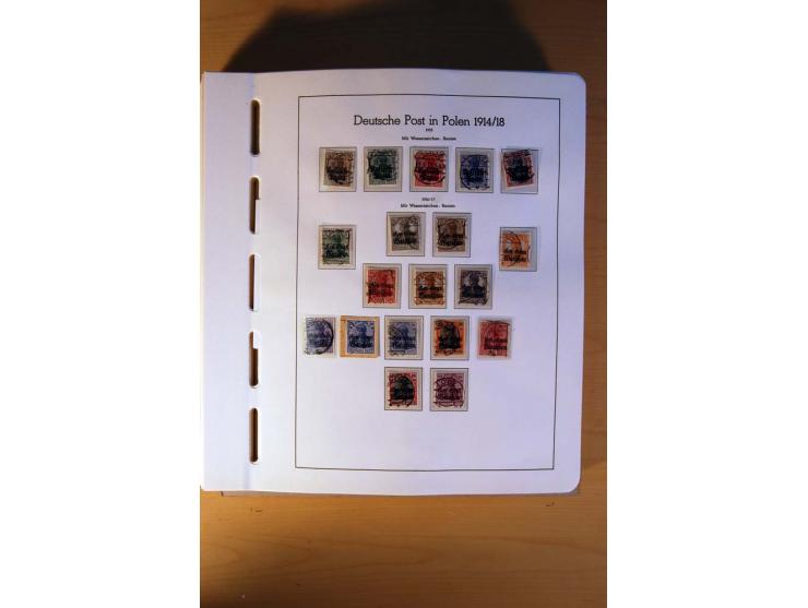 1914/58, ungebrauchte, postfrische und gestempelte Sammlung Abstimmungsgebiete, Danzig, Memel und Saar sowie Besetzung  WK I.