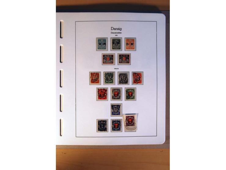 1914/58, ungebrauchte, postfrische und gestempelte Sammlung Abstimmungsgebiete, Danzig, Memel und Saar sowie Besetzung  WK I.