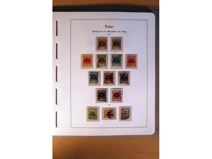 1914/58, ungebrauchte, postfrische und gestempelte Sammlung Abstimmungsgebiete, Danzig, Memel und Saar sowie Besetzung  WK I.