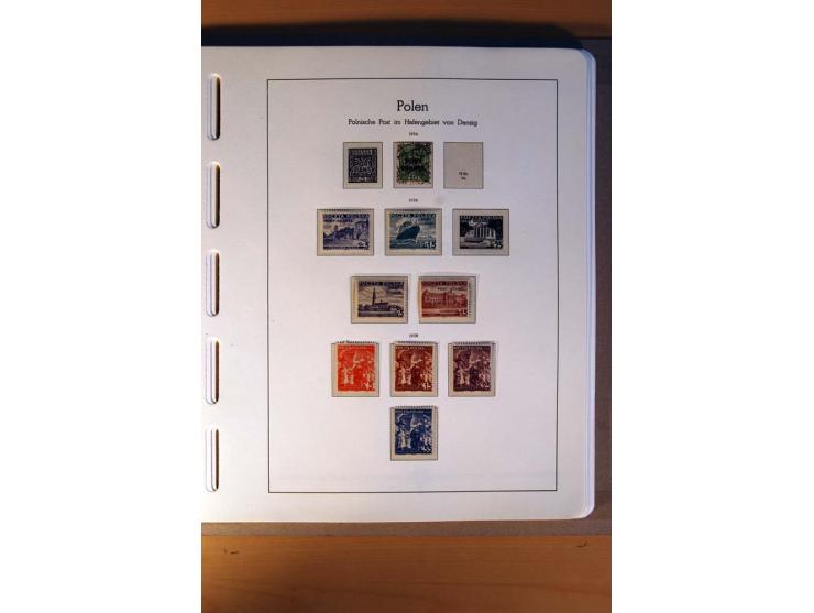 1914/58, ungebrauchte, postfrische und gestempelte Sammlung Abstimmungsgebiete, Danzig, Memel und Saar sowie Besetzung  WK I.