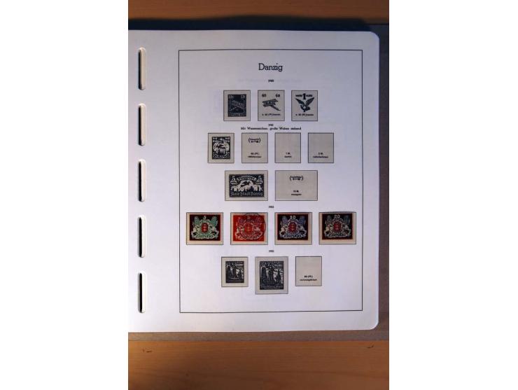 1914/58, ungebrauchte, postfrische und gestempelte Sammlung Abstimmungsgebiete, Danzig, Memel und Saar sowie Besetzung  WK I.