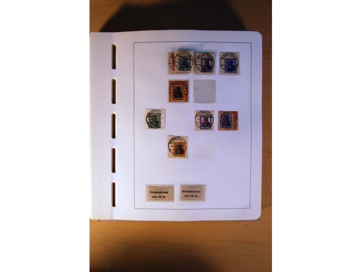 1914/58, ungebrauchte, postfrische und gestempelte Sammlung Abstimmungsgebiete, Danzig, Memel und Saar sowie Besetzung  WK I.
