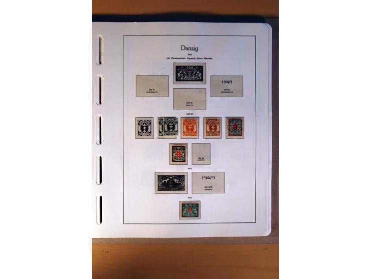 1914/58, ungebrauchte, postfrische und gestempelte Sammlung Abstimmungsgebiete, Danzig, Memel und Saar sowie Besetzung  WK I.