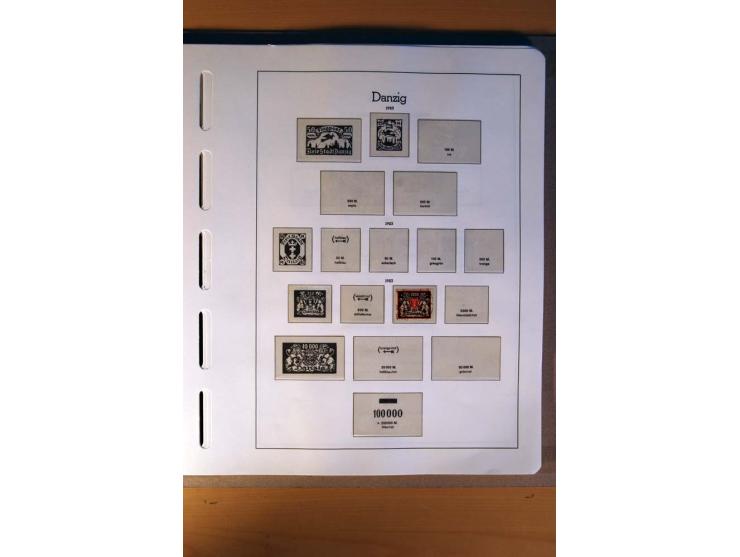 1914/58, ungebrauchte, postfrische und gestempelte Sammlung Abstimmungsgebiete, Danzig, Memel und Saar sowie Besetzung  WK I.