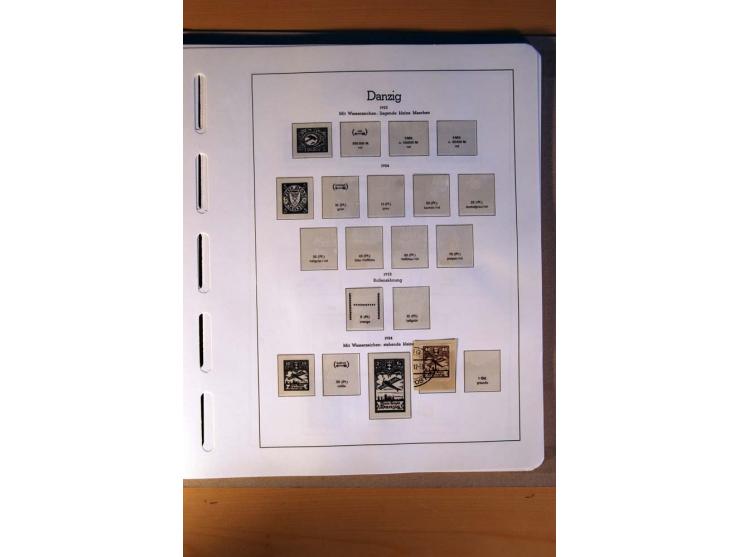 1914/58, ungebrauchte, postfrische und gestempelte Sammlung Abstimmungsgebiete, Danzig, Memel und Saar sowie Besetzung  WK I.