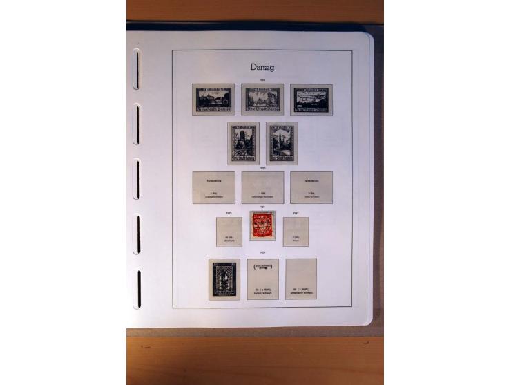 1914/58, ungebrauchte, postfrische und gestempelte Sammlung Abstimmungsgebiete, Danzig, Memel und Saar sowie Besetzung  WK I.