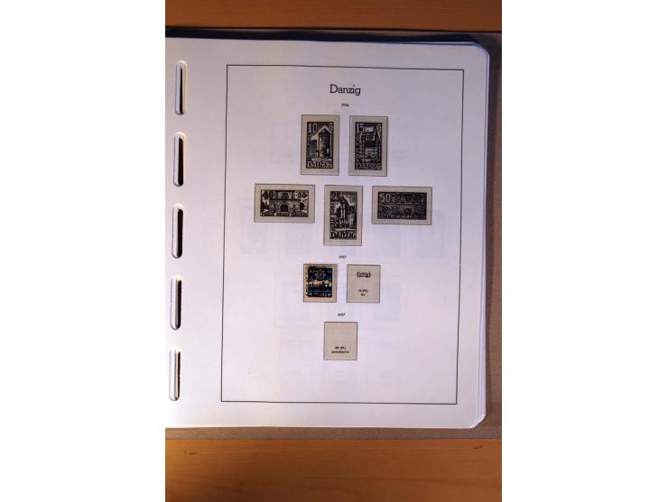 1914/58, ungebrauchte, postfrische und gestempelte Sammlung Abstimmungsgebiete, Danzig, Memel und Saar sowie Besetzung  WK I.