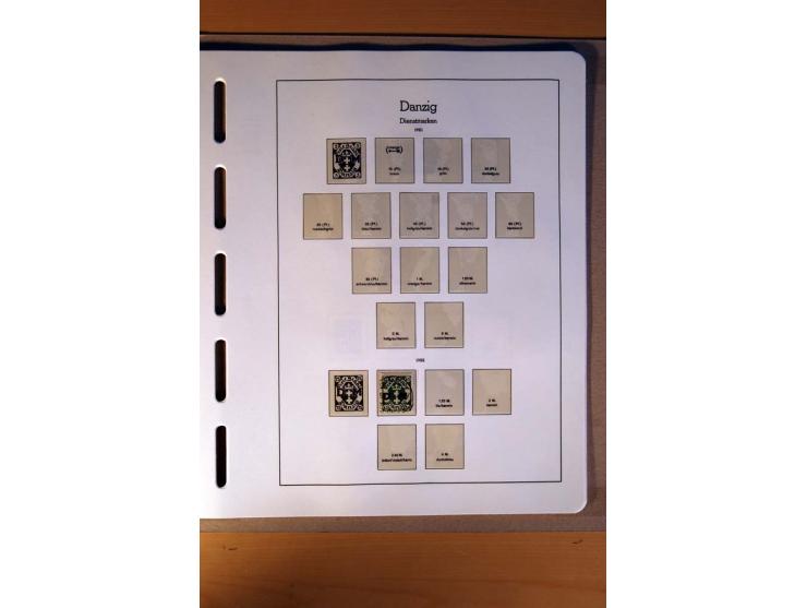 1914/58, ungebrauchte, postfrische und gestempelte Sammlung Abstimmungsgebiete, Danzig, Memel und Saar sowie Besetzung  WK I.