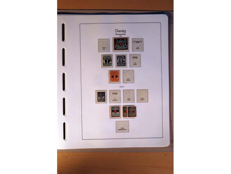 1914/58, ungebrauchte, postfrische und gestempelte Sammlung Abstimmungsgebiete, Danzig, Memel und Saar sowie Besetzung  WK I.