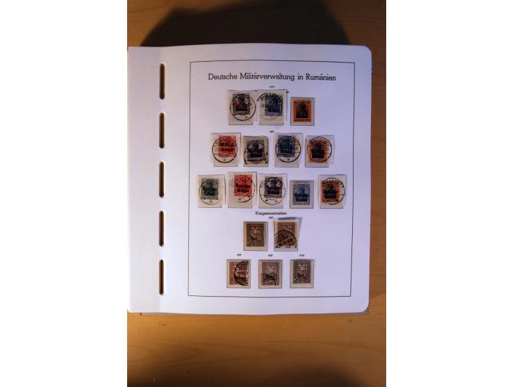 1914/58, ungebrauchte, postfrische und gestempelte Sammlung Abstimmungsgebiete, Danzig, Memel und Saar sowie Besetzung  WK I.