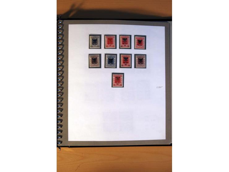1920/64, postfrische und ungebrauchte Sammlung mit u.a. Mi.-Nr. 67-75, 126-32U (sign. Droese, Fotoattest Raybaudi), 162-68, 2