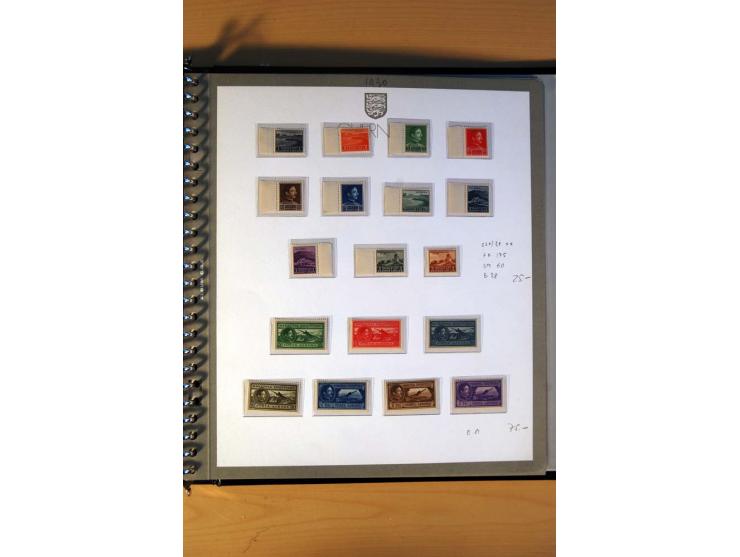 1920/64, postfrische und ungebrauchte Sammlung mit u.a. Mi.-Nr. 67-75, 126-32U (sign. Droese, Fotoattest Raybaudi), 162-68, 2