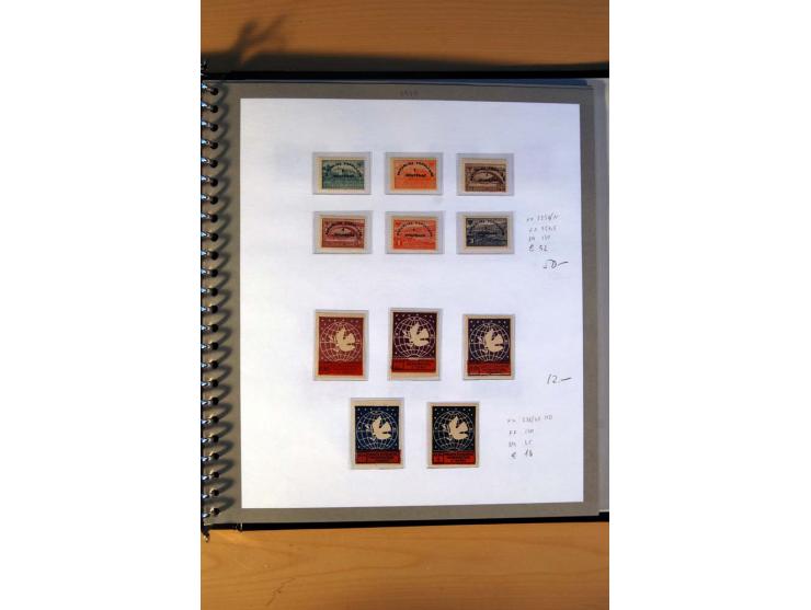 1920/64, postfrische und ungebrauchte Sammlung mit u.a. Mi.-Nr. 67-75, 126-32U (sign. Droese, Fotoattest Raybaudi), 162-68, 2