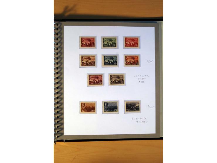 1920/64, postfrische und ungebrauchte Sammlung mit u.a. Mi.-Nr. 67-75, 126-32U (sign. Droese, Fotoattest Raybaudi), 162-68, 2