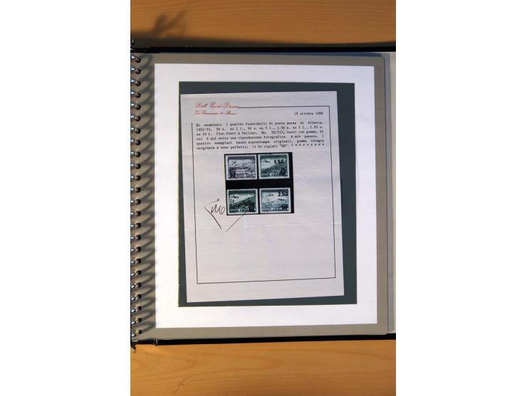 1920/64, postfrische und ungebrauchte Sammlung mit u.a. Mi.-Nr. 67-75, 126-32U (sign. Droese, Fotoattest Raybaudi), 162-68, 2