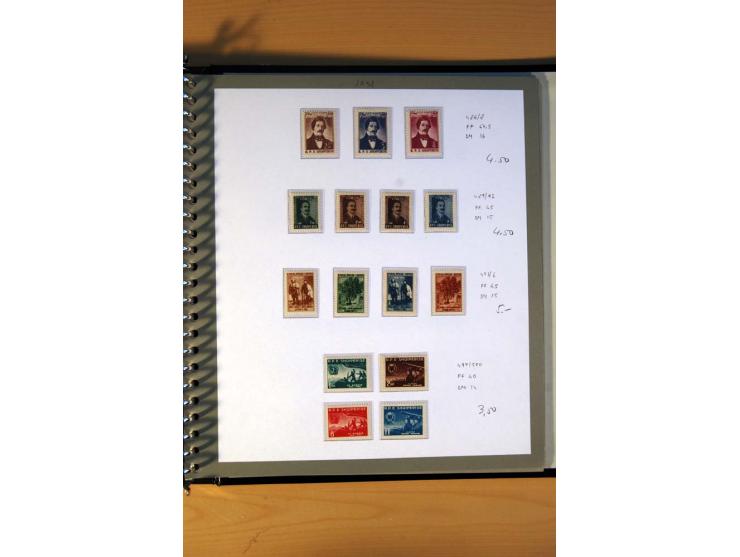 1920/64, postfrische und ungebrauchte Sammlung mit u.a. Mi.-Nr. 67-75, 126-32U (sign. Droese, Fotoattest Raybaudi), 162-68, 2