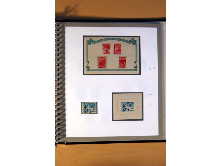 1920/64, postfrische und ungebrauchte Sammlung mit u.a. Mi.-Nr. 67-75, 126-32U (sign. Droese, Fotoattest Raybaudi), 162-68, 2