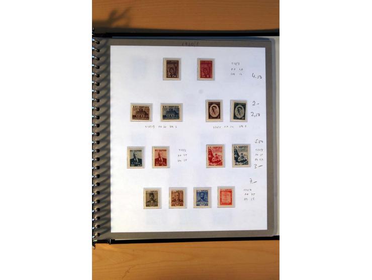 1920/64, postfrische und ungebrauchte Sammlung mit u.a. Mi.-Nr. 67-75, 126-32U (sign. Droese, Fotoattest Raybaudi), 162-68, 2